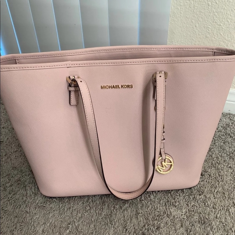 Pink Michael Kors tote bag